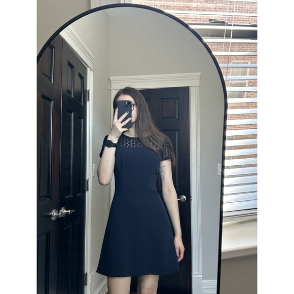 Ann Taylor Petite Navy Dress Size 4P - Picture 7 of 7